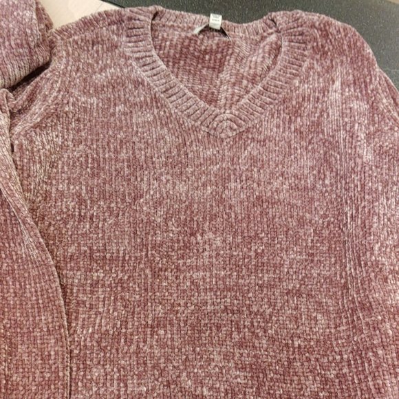ORVIS Women Chenille Tunic Sweater--Mauve - Picture 4 of 4